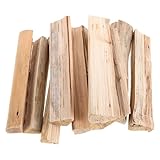 SAFIGLE 10 Stück ofengetrocknetes Brennholz, Bündel Hartholz mit geringem...