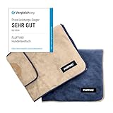 FLUFFINO® 2er Set Hundehandtuch 120 x 70 cm für mittelgroße & große...