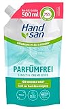 Hand san Cremeseife parfümfrei Nachfüllbeutel 500ml, parfüm-, seifen und...