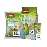 PANTO Wellensittich-Komplettset - Wellensittich-Futter mit Pluramin,...