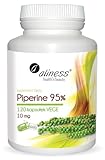 Aliness - Piperine 95% 10mg - 120 kapseln - vegane Kapseln - Extrakt aus...