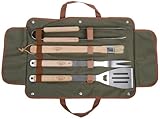 Esschert Design Grillbesteck in der Tasche, 4-teilig bestehen aus:...