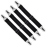LIHAO 4 x Bettlakenspanner Bettlakenclips Verstellbar Bügelbezugsspanner...