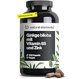 Ginkgo biloba – optimal dosiert mit 3750mg pro Kapsel (50:1 Extrakt) –...