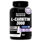 Bandini® L-CARNITIN Carnipure® 3000, 180 Kapseln, L-Carnitine,...