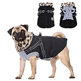 Hundejacke, Warmer Winter Hundejacke Winddichter Wintermantel kuschelige...