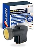 SCHWAIGER Quattro LNB digital Sun Protect I Low Noise Blockconverter für 4...