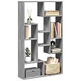 Bücherregal Grau Sonoma 72x20x120 cm, Holzwerkstoff, langlebiger...