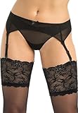 Teyli Strumpfhalter Damen - Strumpfgürtel für Damen aus Mesh -...