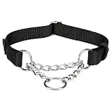 TRIXIE Premium Zug-Stopp Halsband Größe S–M: Halsumfang 30–40 cm/15...