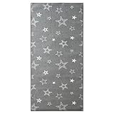 KARAT Teppichläufer Dots&Stars - 80 x 200 cm - Kinderteppich für Jungen...