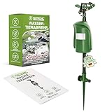 ISOTRONIC Wasserstrahl Tiervertreiber I Bewegungsmelder I Reichweite 10 m I...