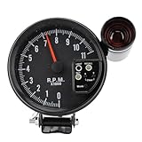 Jiawu Auto-Tacho-Messgerät, 12 V, 12,7 Cm, LED-Schaltlicht,...