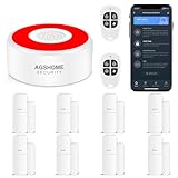 AGSHOME Alarmanlage 11 Stück, WLAN Smart Alarm System mit fürs Home...