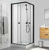 Marwell Komplettdusche Prime Style Square – Duschkabine 80 x 80 x 200 cm...