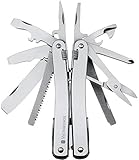 Victorinox Multifunktionstool, Swiss Tool X mit Leder-Etui, Taschen...