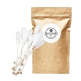 SIVIFOOD Kandiszucker Sticks Natur 10 Stück - natürlicher weißer Kandis...