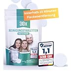 30xReinigungstabletten für Retainer, Zahnspange und Zahnschiene Reinigung...