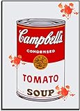 XCPORA Andy Warhol Poster Tomatensuppe in Dosen Leinwand Pop Wand Kunst...