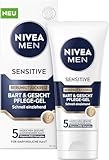 NIVEA MEN Sensitive Bart & Gesicht Pflege-Gel, schnell einziehende...