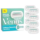 Gillette Venus Deluxe Smooth Sensitive Rasierklingen für Rasierer Damen, 8...