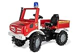 Rolly Toys Unimog Feuerwehr Tretauto (ab 3 Jahren, Feuerwehrauto zum selber...