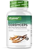 vit4ever Cordyceps Pilz - 300 Kapseln mit 650 mg echtem CS-4 Extrakt - 40%...