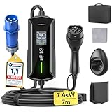 Ladekabel Typ 2 CEE Stecker Mobile Wallbox 7,4kW - 7m|6-32A|1-phasig...
