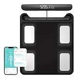 Fitdays Waage für Körpergewicht und Fettanteil, 8 Elektroden,...