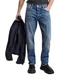 G-Star Herren Dakota Regular Straight Jeans, Blau (Faded Blue Marble...