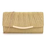 KBRPEY Clutch Abendtasche für Damen Glänzende Pailletten Abendtaschen mit...