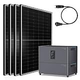 Balkonkraftwerk 2340W mit 5120W Speicher, 4x450W Glas-Glas Solarmodule mit...