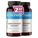 Gerstengras Kapseln – 200 Stück à 300 mg Extrakt (Hordeum vulgare L.)...