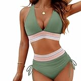 TBLMPNE Bikini Damen Set 2025 Neu Sexy Badeanzug Bademode Hohe Taille...