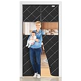 Magnet Wärmeschutzvorhang für Türen 95x200 cm, mit transparenten...