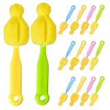 Vaguelly 20 Stück Schwamm-Flaschensaugerbürsten:...