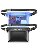 Henrycares 2 Stück wasserdichte Tasche Bauchtasche Schwimmen, IPX8...