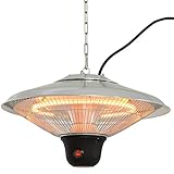 Outsunny Deckenheizstrahler Heizstrahler mit 3 Heizstufen 1500W mit LED...