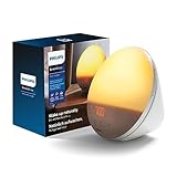 Philips Wake-up Light, farbige Sonnenaufgangssimulation, 20 Lichtstärken,...