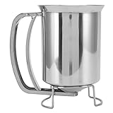 Stainless Steel Pancake Batter Pourer | Handheld Pancake Container for...