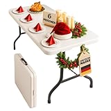 Floordirekt- Buffettisch Tisch klappbar Kunststoff 183 x 76 cm -...
