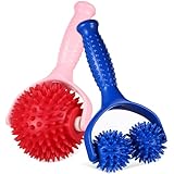 IOBIDDYS 2 Stück Manueller Massage roller Ergonomischem Griff für Nacken...