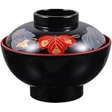Fopytu 1 Set Miso-suppenschüsseln Deckel, Unzerbrechliche Traditionelle...