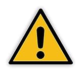 Warnzeichen (W001) Allgemeines Warnzeichen - Dreieckiges Warnschild -...