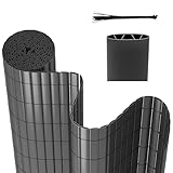 Peviasot PVC Sichtschutzmatte, 160x900cm Sichtschutzzaun, Vervierfachen...