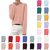 HUIFUAO Damen-Pullover, Übergröße, Strickpullover, Basic, weich, leicht,...