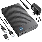 Pixelure Festplatten Dockingstation für 2,5''/3,5'' SATA HDD & SSD, USB...