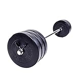 GORILLA SPORTS® Langhantel Set 38 kg - inkl. Hantelscheiben 30kg (6x5 kg),...