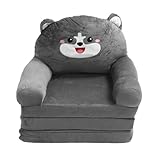 XinrZythrop Offenes, leichtes 2-in-1-Loungesofa für Kinder, Faltbarer...