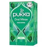 Pukka | Bio Kräutertee 'Drei Minze' | Grüne Minze, Pfefferminze und...